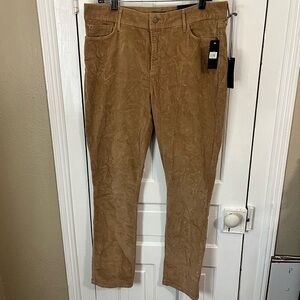 NYDJ Corduroy Jegging Pants Brown Tan Size 14 X